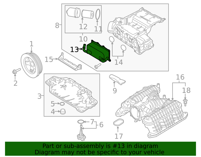 Genuine Porsche parts diagram