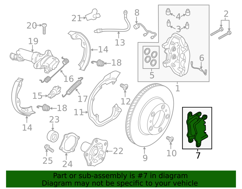 Genuine Porsche parts diagram