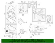 Genuine Porsche parts diagram