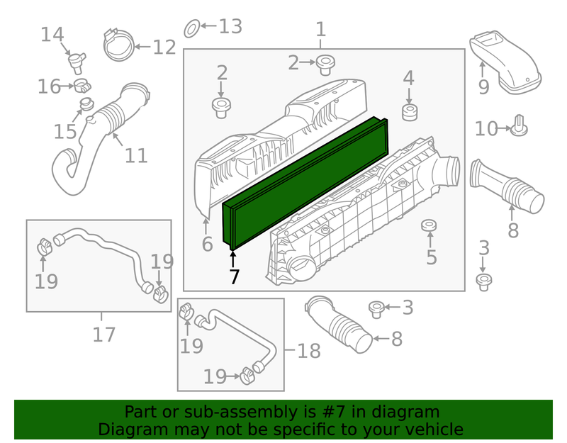 Genuine Porsche parts diagram