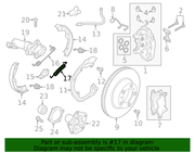 Genuine Porsche parts diagram