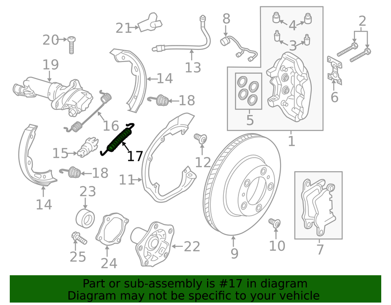 Genuine Porsche parts diagram