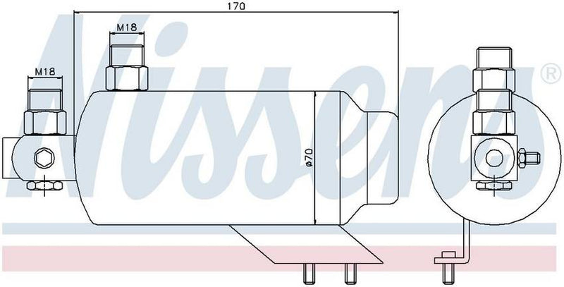 A/C Receiver Drier – Front
