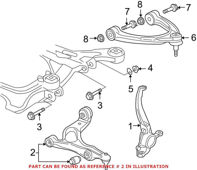 Porsche Control Arm – Front Driver Side Lower 95534101761