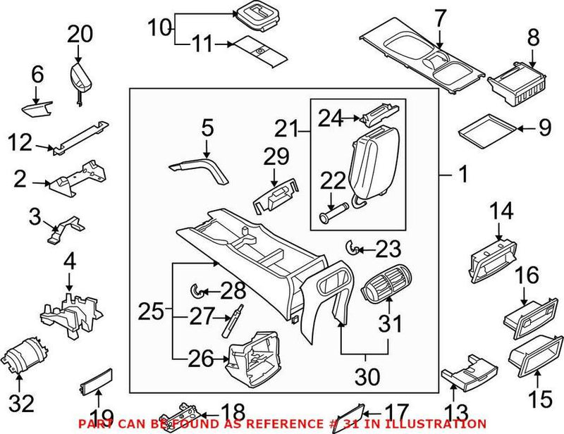 Air Vent – Rear Center