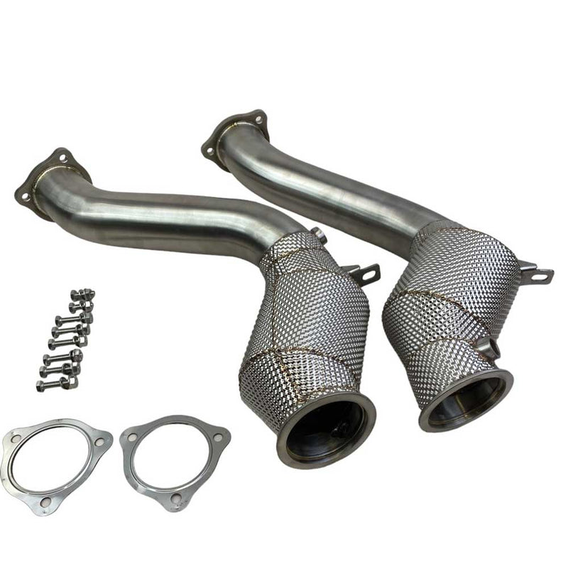 Racing Dynamics Downpipes w/ Sport Cats - Porsche 958.2 Cayenne