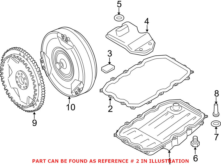 Porsche Auto Trans Oil Pan Gasket 95832137100