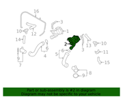 Genuine Porsche parts diagram