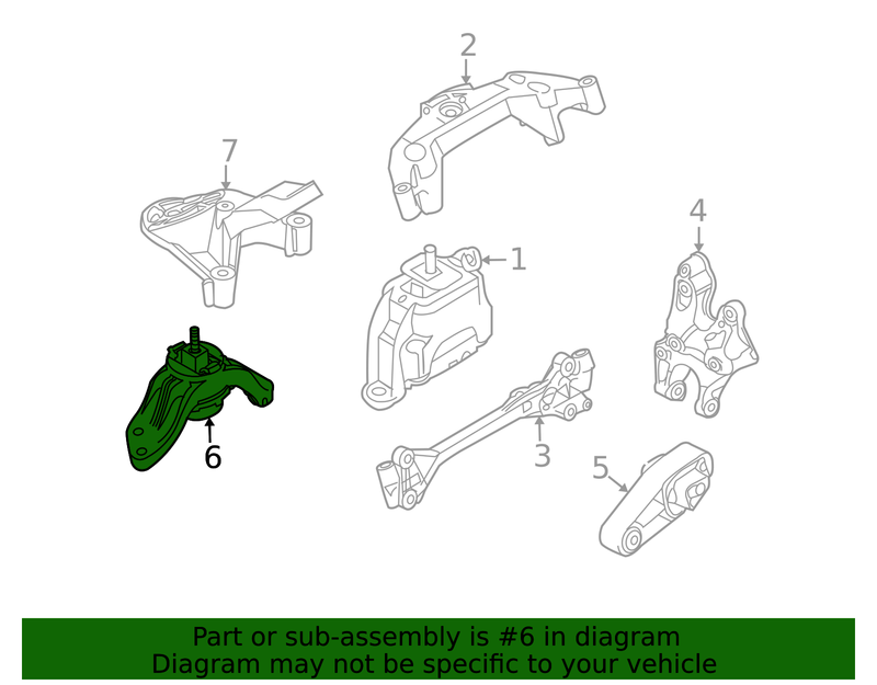 GENUINE MINI Transmission Mount - 22 32 6 768 207