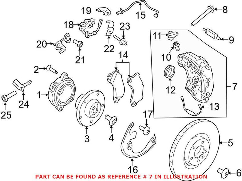 Disc Brake Caliper – Front Pasenger Side