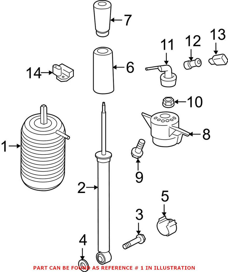 Coil Spring – Rear Pasenger Side (With Auto Leveling System)