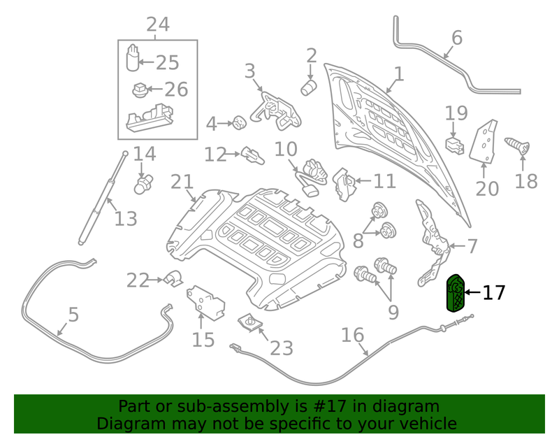 Part can be found as reference #17 in illustration