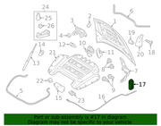 Part can be found as reference #17 in illustration