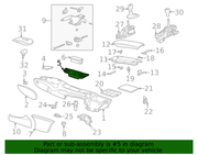 Genuine Porsche parts diagram