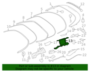 Genuine Porsche parts diagram
