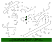 Genuine Porsche parts diagram