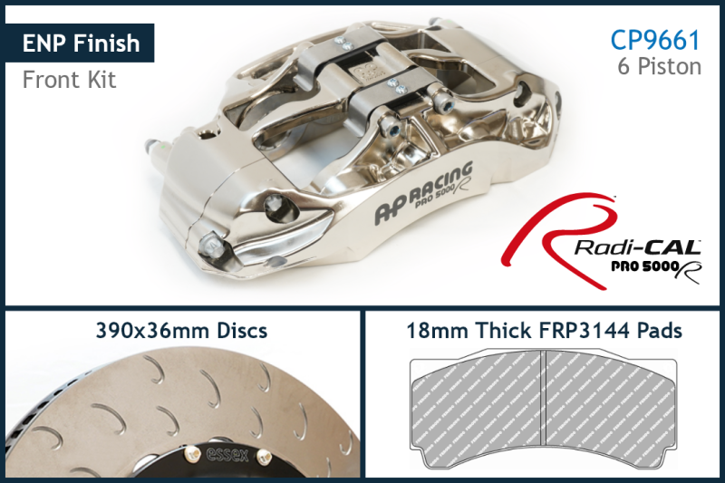 AP Racing by Essex Radi-CAL ENP Competition Brake Kit (Rear CP9450/380mm)- Porsche 992