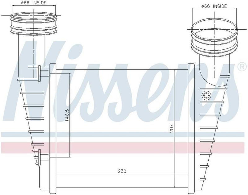 VW Intercooler – Front – Nissens 96680