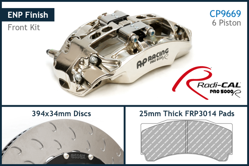 AP Racing by Essex Radi-CAL ENP Competition Brake Kit (Rear CP9449/380mm)- Porsche 981/718 GT4