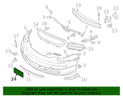 Genuine Porsche parts diagram