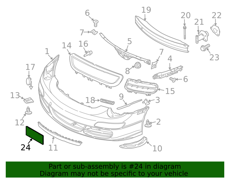 Genuine Porsche parts diagram