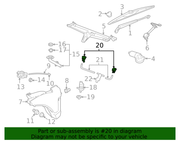 Genuine Porsche parts diagram