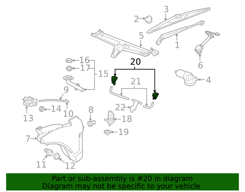 Genuine Porsche parts diagram