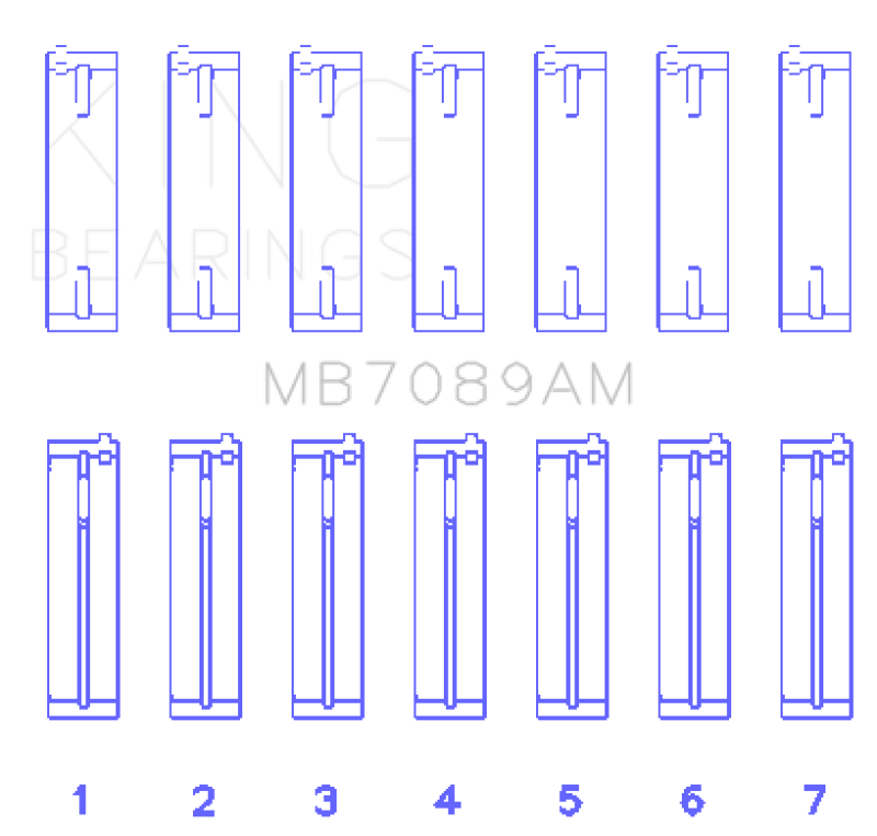 KING ENGINE BEARINGS MB7089AM