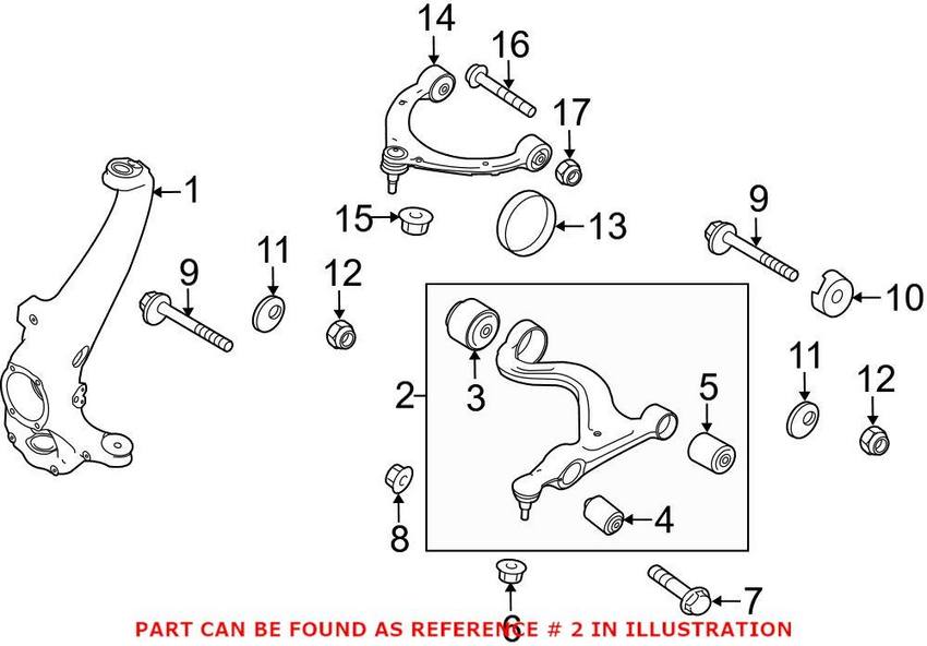Porsche Control Arm – Front Passenger Side Lower 97034105424