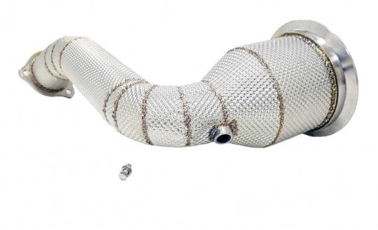 Racing Dynamics Catted Downpipe w/Heat Shield - Porsche / 971.1 / 3.0L / Panamera