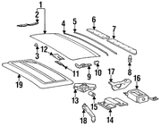 Genuine Porsche parts diagram