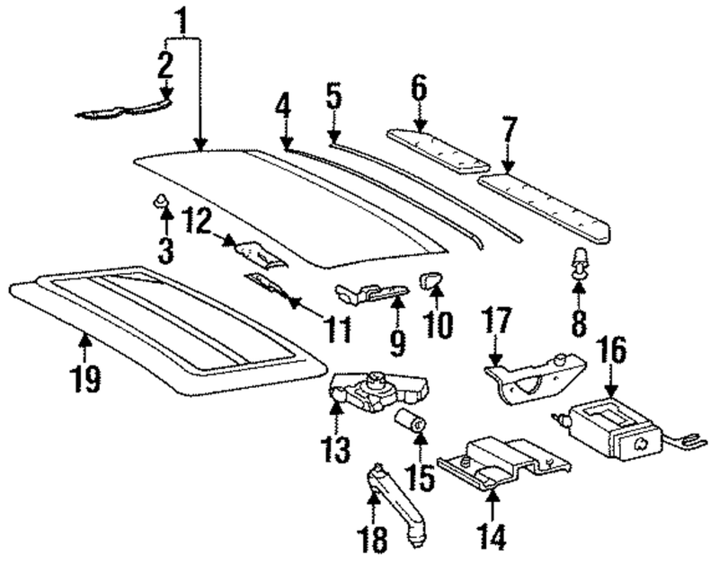 Genuine Porsche parts diagram