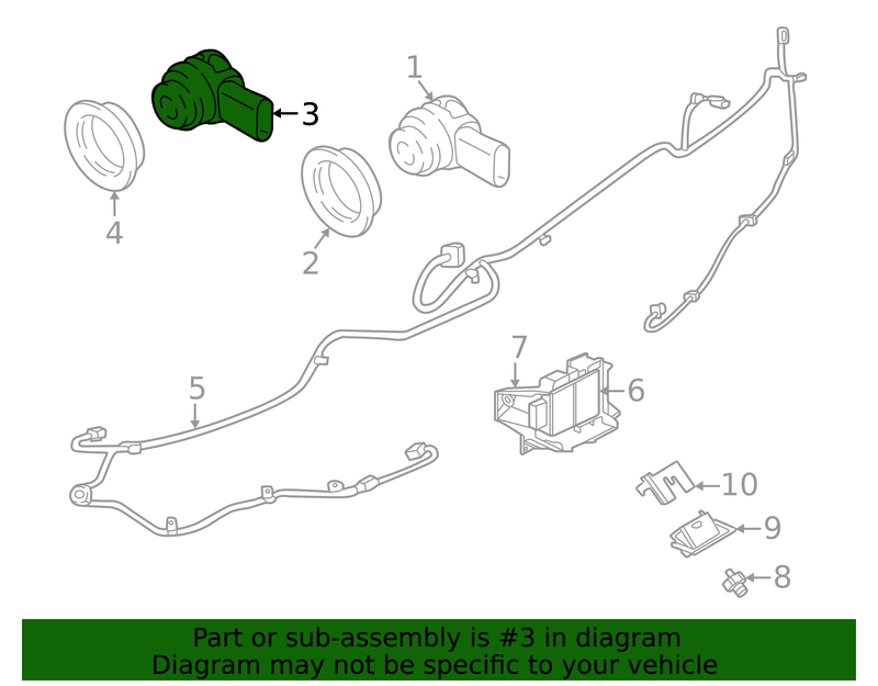 Part can be found as reference #3 in illustration
