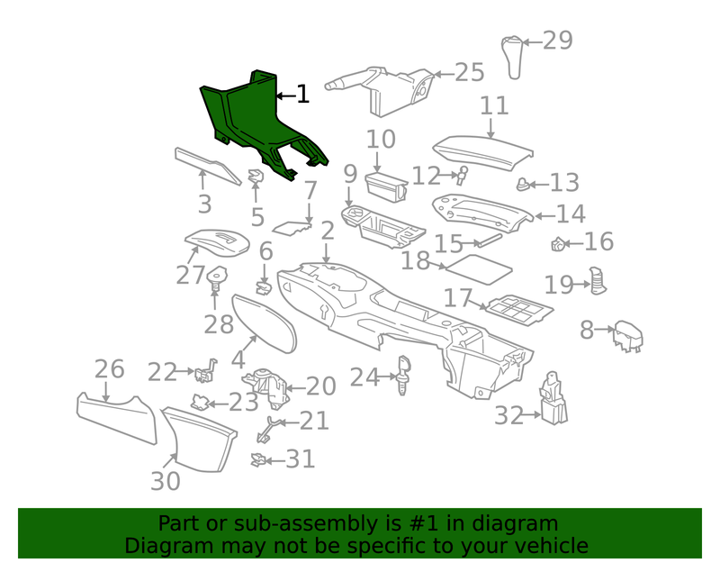 Genuine Porsche parts diagram