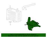 Genuine Porsche parts diagram