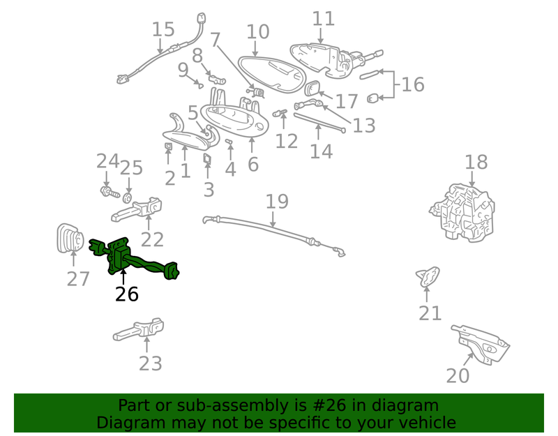 Genuine Porsche parts diagram