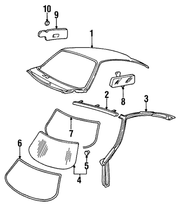 Genuine Porsche parts diagram