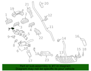 Genuine Porsche parts diagram