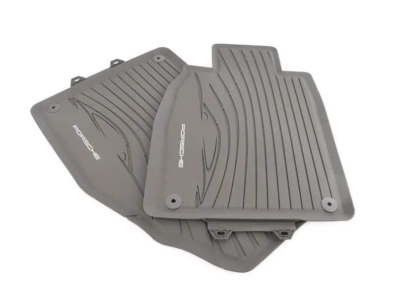 Rubber Floor Mat Set - Agate Gray