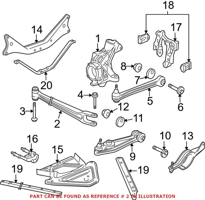 Porsche Control Arm – Rear Lower Forward 98733104302