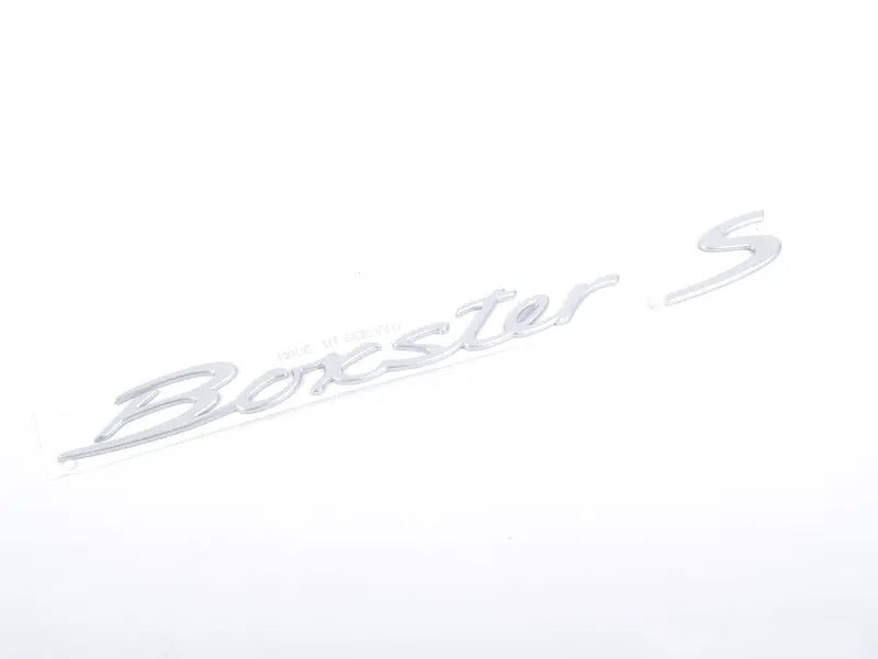 "Boxster S" Logo - Satin Aluminum