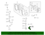 Genuine Porsche parts diagram