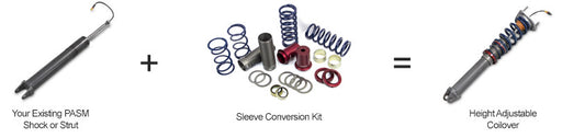 Coilover sleeve conversion kits for Porsche Boxster & Cayman