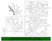 Genuine Porsche parts diagram