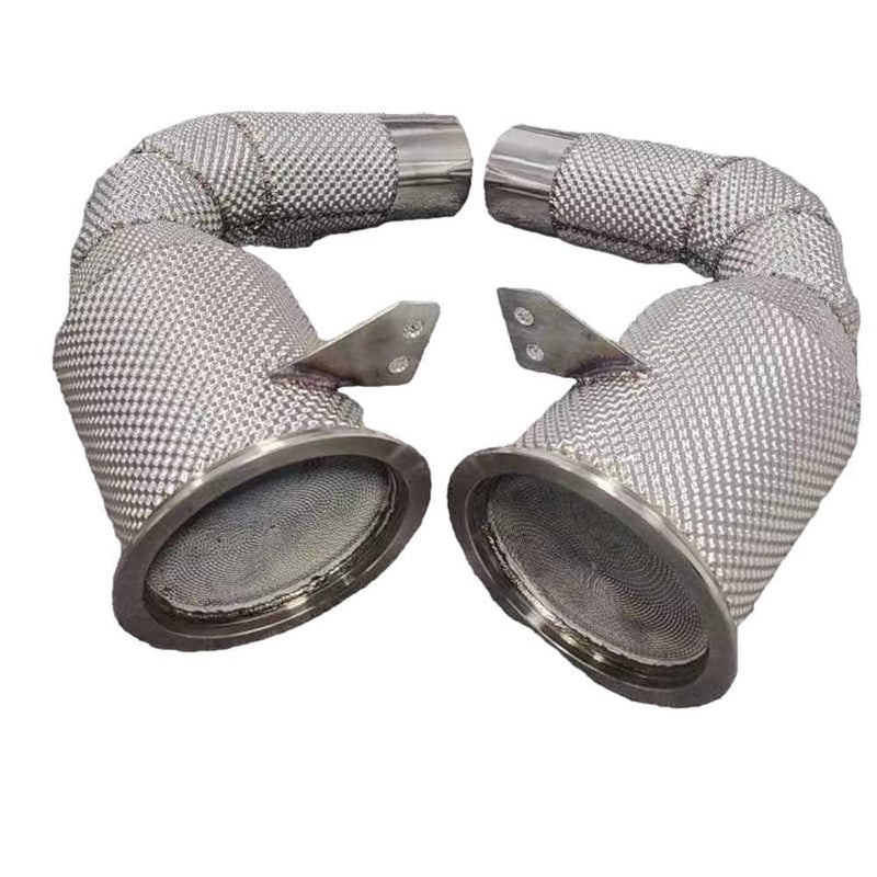 Racing Dynamics Catted By-Pass Pipes w/ Heat Shield - Porsche / 992 / 3.0 LDPI (2019 on)