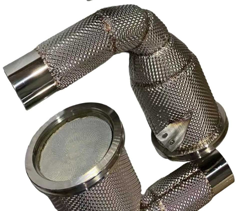 Racing Dynamics Catted By-Pass Pipes w/ Heat Shield - Porsche / 992 / 3.0 LDPI (2019 on)