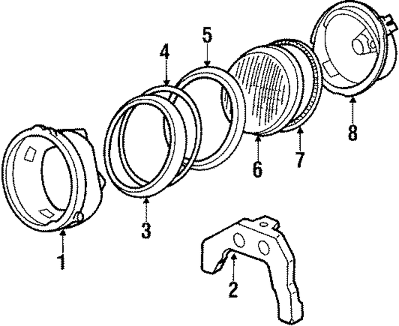 Genuine Porsche parts diagram