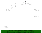 Genuine Porsche parts diagram