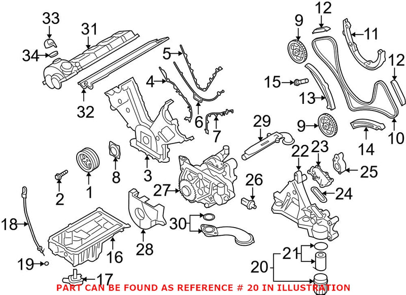 Engine Oil Filter Housing Cover