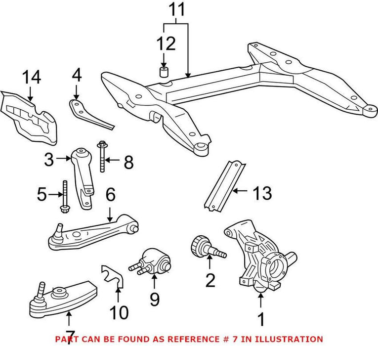 Porsche Control Arm – Front Passenger Side Lower 99634112190